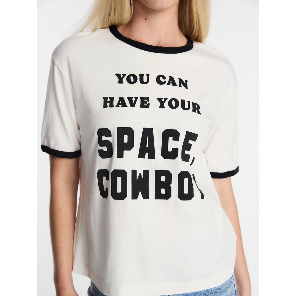 Kacey Lee Musgraves Space Cowboy Ringer T Shirt Womens Large White NEW Tee